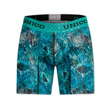 Unico Boxer Long Leg Suspensor Turquoise Cotton