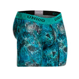 Unico Boxer Long Leg Suspensor Turquoise Cotton
