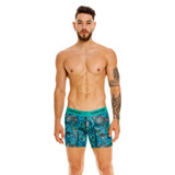 Unico Boxer Long Leg Suspensor Turquoise Cotton
