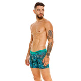 Unico Boxer Long Leg Suspensor Turquoise Cotton