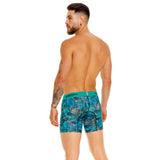 Unico Boxer Long Leg Suspensor Turquoise Cotton
