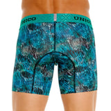 Unico Boxer Long Leg Suspensor Turquoise Cotton