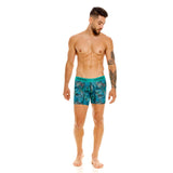Unico Boxer Long Leg Suspensor Turquoise Cotton
