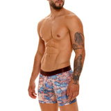 Unico Boxer Long Leg Suspensor Cup MURAL Polyester