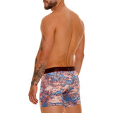 Unico Boxer Long Leg Suspensor Cup MURAL Polyester