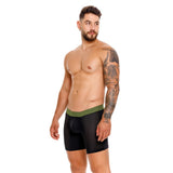 Unico Boxer Long Leg Suspensor Black Cup Tribunal Microfiber