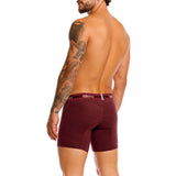 Unico Boxer Long Leg Suspensor Cup GRANATE Cotton