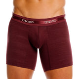 Unico Boxer Long Leg Suspensor Cup GRANATE Cotton