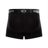 Unico Classic V-Neck T-Shirt + Boxer Black Set Cotton Men's Underwear