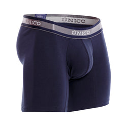 Unico Boxer Long Leg Suspensor Cup CARDENAL Navy Blue Polyamide