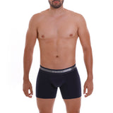 Unico Boxer Long Leg Suspensor Cup CARDENAL Navy Blue Polyamide