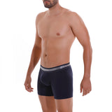 Unico Boxer Long Leg Suspensor Cup CARDENAL Navy Blue Polyamide