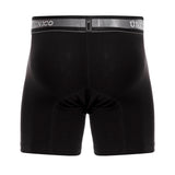 Unico Boxer Long Leg Suspensor Cup NEBULOSO Black Cotton