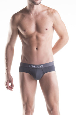 Unico Brief GREY ASFALTO Microfibre