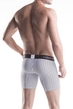 Unico Boxer Long Leg B & W Strips TIMON Microfibre