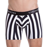 Unico Boxer Long Leg BLACKLINE Microfibre