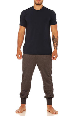 Unico  Comfort  Crew Neck Short Sleeve Blue Pima