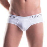 Unico Classic Crew Neck Short Sleeve T-Shirt VOLATIL & Brief WHITE Set in Cotton