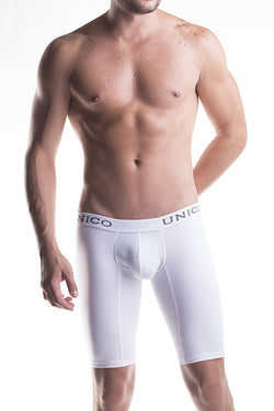 Boxer Athletic Xtra Long Leg WHITE CRISTALINO Cotton