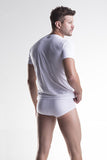 Unico Classic V-Neck Short Sleeve Tonic and Brief White Gift Set in Cotton