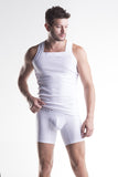 Unico Gift Set Cotton. Classic VEST CASCADA White and Classic BOXER Long Leg