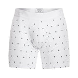 Unico Boxer Long Leg WHITE NAVIERO Cotton