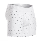 Unico Boxer Long Leg WHITE NAVIERO Cotton