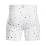 Unico Boxer Long Leg WHITE NAVIERO Cotton