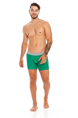 Unico Boxer Long Leg Green RUSTICO Microfibre